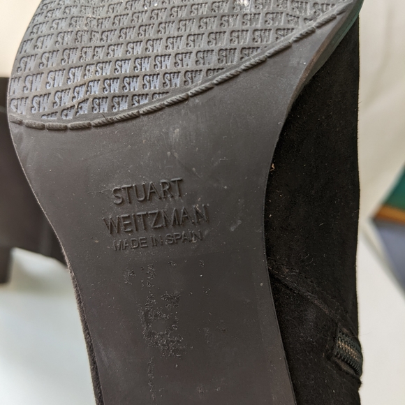 Stuart Weitzman suede ankle booties size 8 in VGUC - Picture 4 of 7